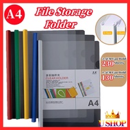 Thickened A4 Slide Binder File Transparent Folder File Storage Slot File School Book Storage Office 
