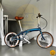 Crius Velocity 22” • 10 Gears Shimano • Loud Hub • Chameleon Blue • Hydraulic Brake • Foldable Foldie Bicycle Bike