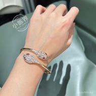 Snake-Shaped Bracelet Bracelet Double Snake Head Sapphire Bracelet Boys Girls Bracelet 0UJ1