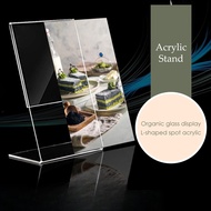MOJOMORE Acrylic Stand A4 / A5 / A6 Size <L  and T Shape> Menu Paper Poster QR Code Frame Holder Dis