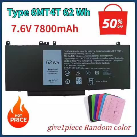 6MT4T Laptop Battery for DELL Latitude E5470 E5570 14 5470 15 5570 for Dell Precision 15 3510 M3510