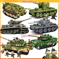 All Styel Panzer Tank Toys WW2 Airplane Plane Bomber Model Aircraft Army Truck Armored Car Building 
