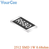 50pcs/10pcs 0.68ohm 2512 SMD Resistor 1W 0.68R 1% Chip Resistance 0.68 ohm R680