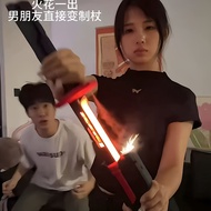 Spark Lightsaber Colorful Streamer Drawing Sword Children cos Cool Props Boy Laser Sword Toy