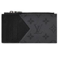Louis Vuitton LV M69533 雙面Monogram帆布卡片零錢包.黑灰