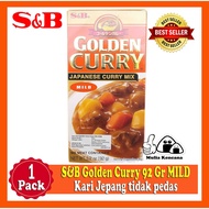 Golden CURRY MILD 92 GR S&amp;B CURRY CURRY JAPANESE CURRY CURRY - JAPANESE Food