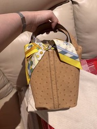 Hermes Picotin 18 Ostrich Chai colour 愛馬仕鴕鳥皮 奶茶色
