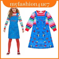 Unique Play Child's Licensed Chucky Costume With Comfortable Touch Design