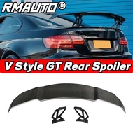 RMAUTO Real Carbon Fiber V Style Universal Car Rear Trunk Spoiler Wing Body Kit For BMW E90 E93 F10 