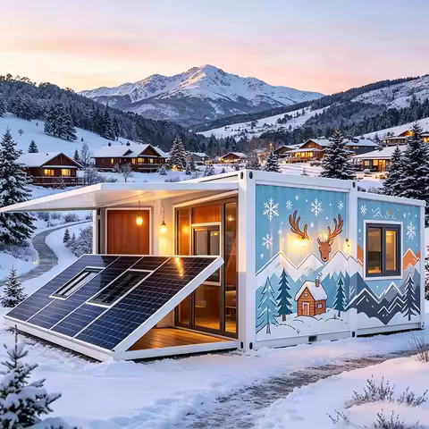 Backyard Leisure Cabin Expandable Foldable Container Home Prefab Tiny ADU For Rest And Short Vacatio