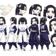 Demon Slayer cos Clothing Anime Kanzaki Aoi cosply Costume Purple Embroidery Kanzaki Aoi