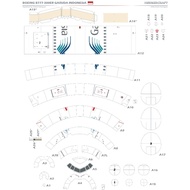 Papercraft pattern sheet boeing B777-300ER Garuda indonesia (3PQ-A32)
