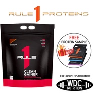 Rule 1 Clean Gainer (9.8 lbs) - Lean Mass Gainer, Weight Gainer, Susu gym,Penambah Berat-Free Sample