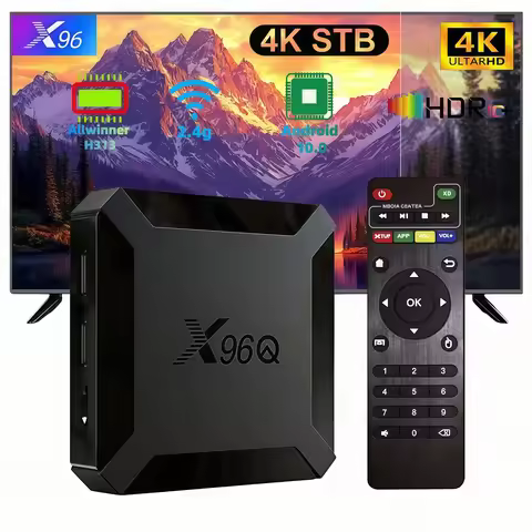 X96Q TV Box Android 10.0, Allwinner H313 Quad-Core, 2GB DDR3, 16GB EMMC, 4K HD Media Player, 2.4G Wi
