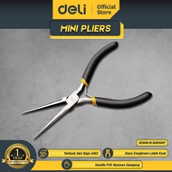 Deli Mini Pliers / Tang Lancip Mini 6 Inch Baja Karbon Kuat DL103006