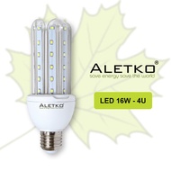 [ALETKO] LED Corn Light Bulb 4U Shape 16W 18W E27 (6500K Daylight, 2700K Warm White)
