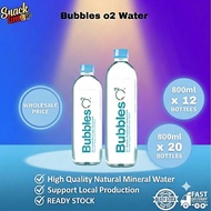 Bubbles o2 Water 800ml x 12