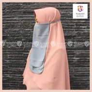 Lace veil 2-layer veil/ Women's Lace veil/ Nabawi Bandung Women's Hijab veil/