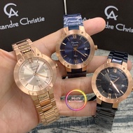 ALEXANDRE CHRISTIE LADIES/JAM WANITA AC 2A12 ROSE GOLD/BLACK RG/BLUE RG