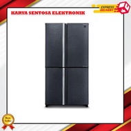 SHARP SJ-IF85PM-DS Kulkas 4 Pintu J-tech Inverter 590 Liter Hybrid