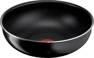 Tefal L43819 Fry Pan with Removable Handle, 11.0 inches (28 cm), Deep Wok, Compatible with Gas Fire, Ingenio Neo Hard Titanium Intense Wok Pan, Non-Stick