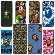 Realme 8S 8i 9i 9 10 Pro Plus 12 12X Compatibility TPU Phone Cases Soft protective cover BAPE A Bath