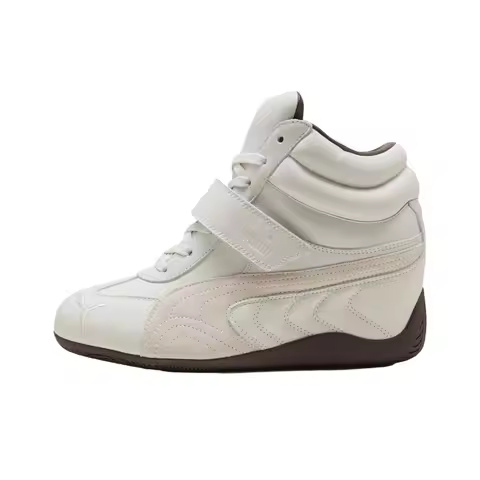 PUMA Speedcat Leather Support Casual Shoes Women's White Light Pink 408120-01