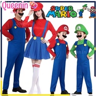 Super Mario Cosplay Suit For Mario Maurer Kids Children And Adult Halloween party Family Costume