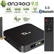 【พร้อมส่ง】TX6 Smart tv box Android box กล่องแอนดรอยทีวี Android 9.0 4K กล่องทีวีกับจอแสดงผล LED WiFi LAN USB3.0 Ram/2+16G/4+32G(มีรุ่น Bluetoothเลือกได้) รองรับ netflix/Youtube แถมสายHDMI