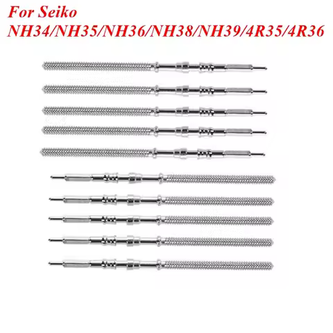 For Seiko NH34/NH35/NH36/NH38/NH39/4R35/4R36 Stainless Steel Watch Stem Screw down Crown Rod Repair 