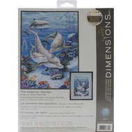 [sgstock] Dimensions Needlecrafts Counted Cross Stitch, The Dolphins Domain - [The Dolphins Domain] 