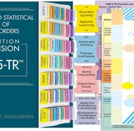 Index Tabs for DSM-5-TR Color-Coded DSM-V-TR Index Tabs with Alignment Guide&Disorders Description S