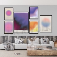Aura Energy Positive Affirmation Wall Art Spiritual Gradient Printable Poster for Home Decor