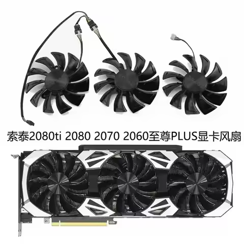 Cooling Fan for ZOTAC Zotye RTX 2080 TI 2080 2070 2060 SUPER Extreme Plus Graphics Card