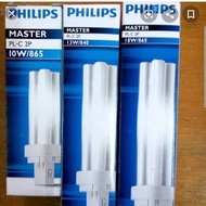 PUTIH Philips Master Pl-C 10W Plc Lamp 10W 2P 827 830 840 865 2pin - 865 White