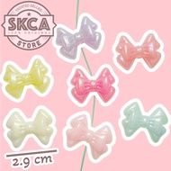 AZN2 Mote Ribbon Bowtie Pastel Hole AB Shimmer Glitter
