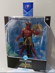 全新  Mcfarlane  BLACK ADAM  黑亞當：SABBAC 超可動實芯膠公仔    闇黑地獄之王蕯巴克  電影版 惡魔戰士沙巴克  DC MULTIVERSE （非 Marvel Le