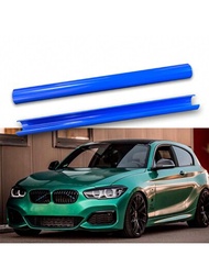 1對藍色汽車前格柵裝飾條v形支撐m運動條裝飾,適用於bmw X1 F48 F49 X2 F39 F10 F11 F07 F12 F13 F06 F01 F02 5 6 7系列