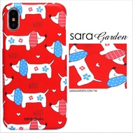 【Sara Garden】客製化 手機殼 Samsung 三星 Note8 手繪碎花狗狗 手工 保護殼 硬殼