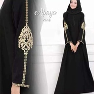 Mega New Abaya Gamis Jubah Hitam Turkey Bordir Dress Wanita Muslim