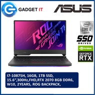 ASUS ROG STRIX SCAR 15 G532L-WSHF083T GAMING LAPTOP (I7-10875H,16GB,1TB SSD,15.6" 300Hz,RTX2070 8GB,