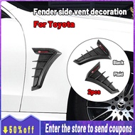 High quality 2pcs Carbon Fiber Car Fender Decoration Side Blade Badge Automobile Exterior Sticker Fo