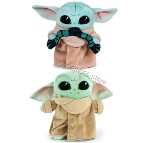 Movies Baby Yoda Grogu Stuffed Plush Toys Cute Mandaloria Yoda Soft Plush Dolls Toys Home Decor Kids