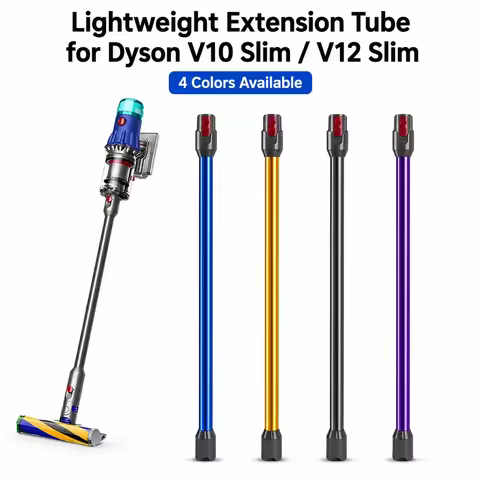 Metal Extension Tube for Dyson V10Slim/V12Slim Vacuum - Conductive Aluminum Wand Compatible with V10