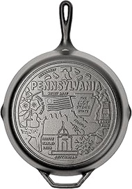 Lodge 12 Inch Cast Iron Skillet – Pre-Seasoned Frying Pan with Teardrop Handle – Oven, Stovetop, Gri
