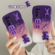 Casing Oppo Reno 5 Casing Wavy Edge Phone Cute Casing Three-dimensional Figure Doll Soft Casing Came