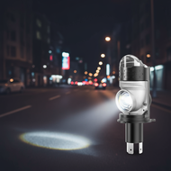 H4 Projector Lens LED Headlamp for Motorcycle 10000LM 55.3W Plug and Play Turbo Fan Light High Low B