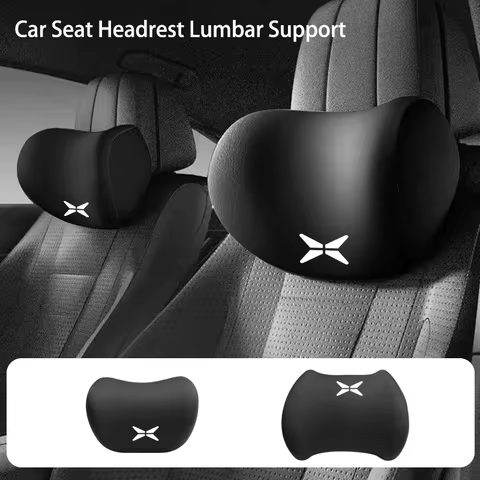 Car Headrest Neck Pillow Memory Foam Driving Lumbar Support Cushion For Xpeng P7 G3 G3i G9 P5 X2 N5 