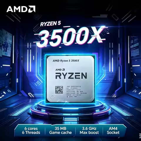 AMD Ryzen 5 3500X R5 3500X 7NM L3=32M 3.6GHz Six-Core Six-Thread 65W 100% Brand New CPU Processor 10