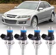 4PCS Fuel Injectors L3K9-13-250A Compatible for 2006-2013 Mazda Speed 3 6 CX-7 Turbo 2.3L Fuel Injec
